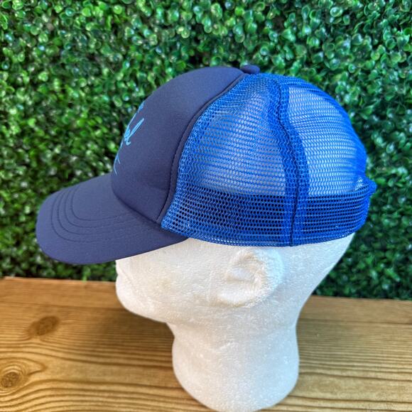 Herschel Blue Trucker Hat Adult Blue Cap Adjustable Hat - Picture 3 of 6